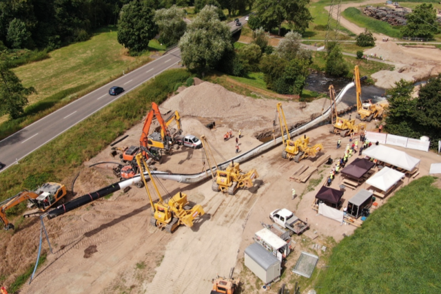 So laufen die letzten Arbeiten an der Gasleitung zwischen Hgelheim und Hsingen