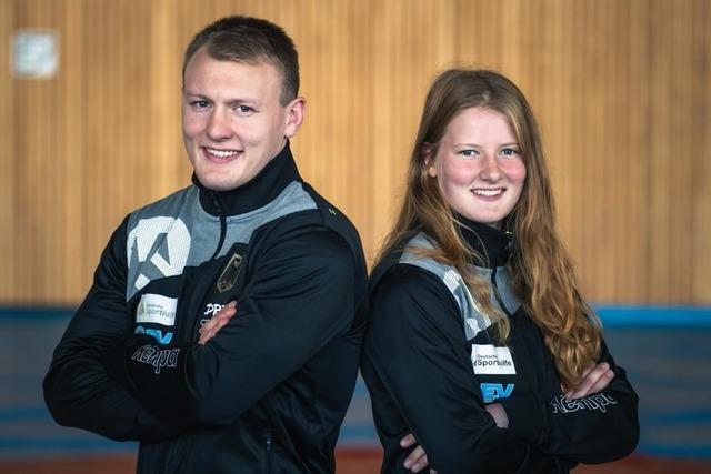 Gold bei der deutschen Meisterschaft fr die Geschwister Sophia und Lars Schfle