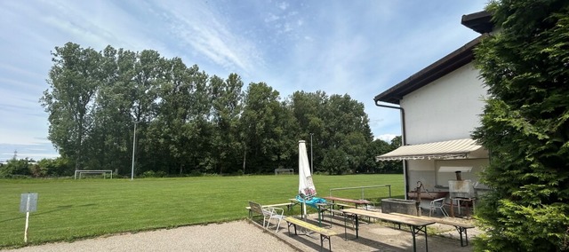Oberhalb des Fußballplatzes werden 25 große Bäume gefällt. | Foto: Mark Alexander Oberhalb des Fußballplatzes werden 25 große Bäume gefällt. | Foto: Mark Alexander
