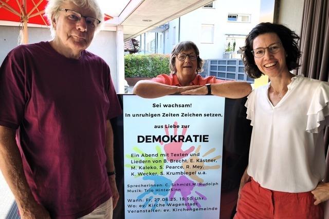 Brger stellen in Wagenstadt die Demokratie ins Zentrum einer Veranstaltung