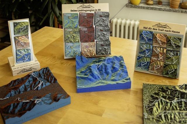 Mountainbike-Trails im Miniaturformat: Freiburger Prchen baut die Strecken nach