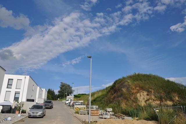 Erdaushub in Rheinweiler sorgt fr rger im Neubaugebiet Weingarten