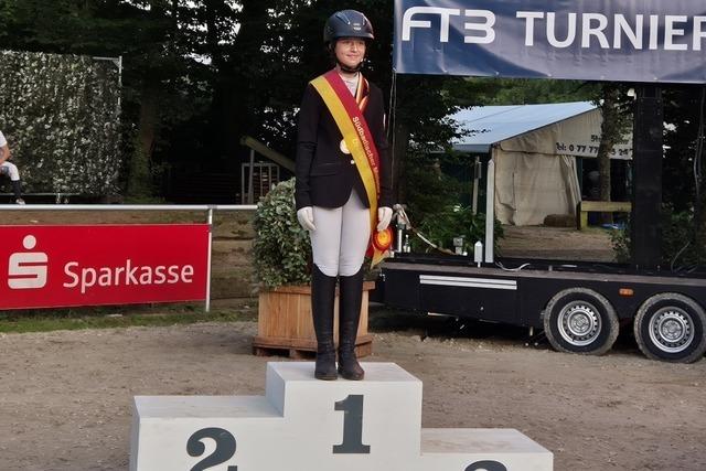 Die 13-jhrige Luisa Ichters aus Kappel-Grafenhausen reitet ganz nach oben