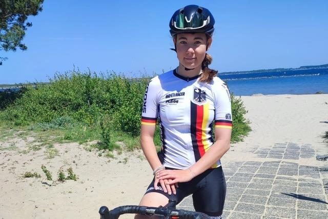 Charlotte Spth vom RSV Wanderlust Hofweier plant eine groe Karriere auf dem Rennrad