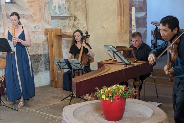 Das Ensemble  "Philomne" spielte unbekannte Perlen des Barocks in der Blansinger Kirche