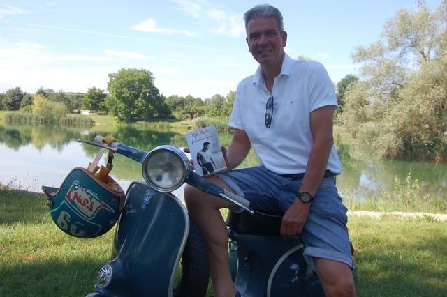 Ralf Prost aus Nonnenweier ist fr sein neues Buch 3800 Kilometer mit der Vespa gefahren
