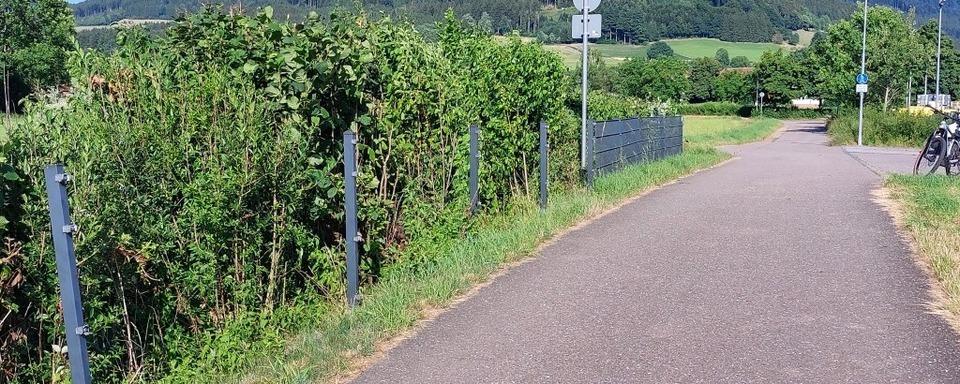 Unbekannte klauen einen Zaun in Gutach