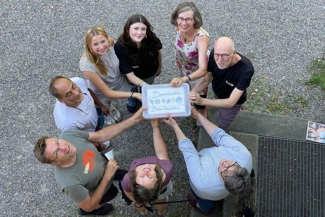 Die Lrracher Initiative "Wir bauen Demokratie" ldt auf 5. Juli zum Aktionstag ein