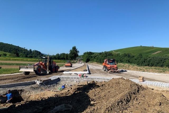 Die Bauarbeiten an der L125 zwischen Ebringen und Pfaffenweiler werden frher fertig