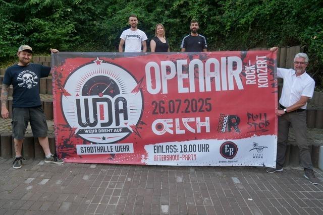 Rockiger Hochsommer mit "Wehr dreht auf": Drei Bands geben Open-Air-Konzert
