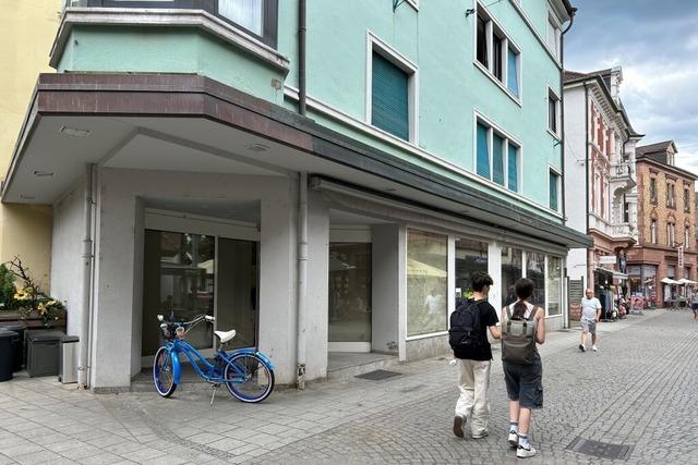 Das frhere Schuhhaus in der Lahrer Innenstadt steht weiter leer – die Enttuschung wchst