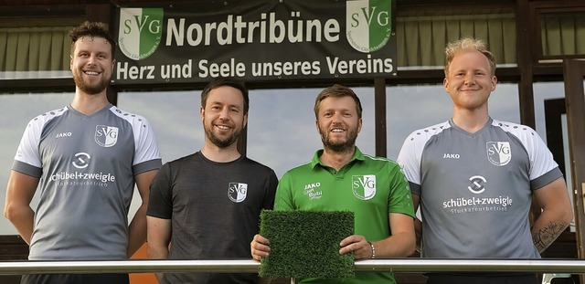 Das Vorstandsteam des SV Gndelwangen ...erein), Markus Jehle und Jakob Sedlak   | Foto: Wolfgang Scheu