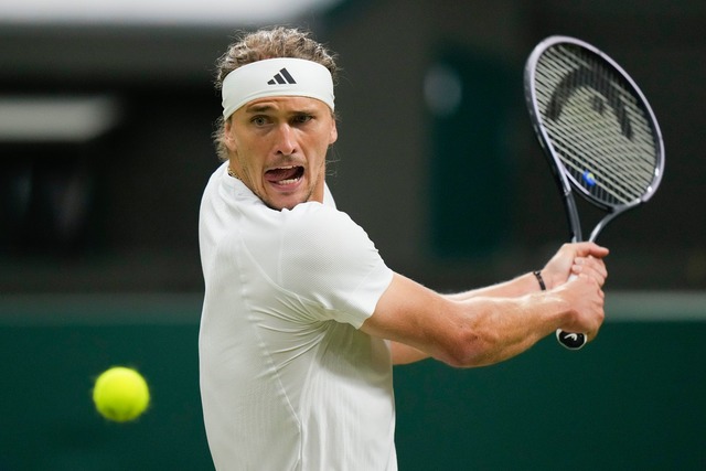 Alexander Zverev ist in Wimbledon an Position drei gesetzt.  | Foto: Mosa'ab Elshamy/AP/dpa