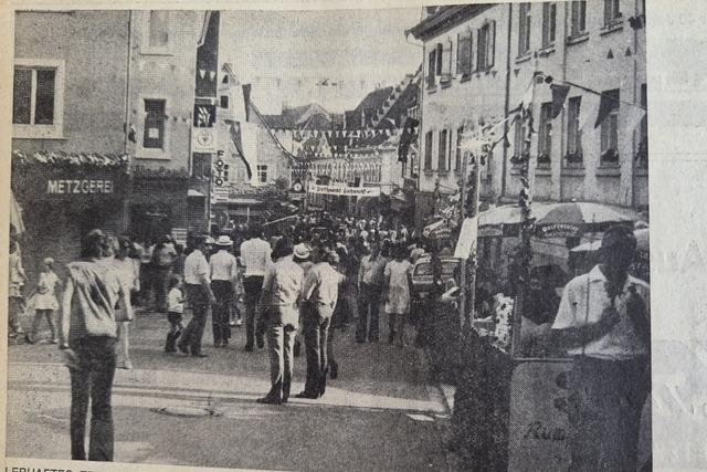 Wie Mllheim vor 50 Jahren das Stadtfest feierte – und Neuenburg das vergangene Jubilum