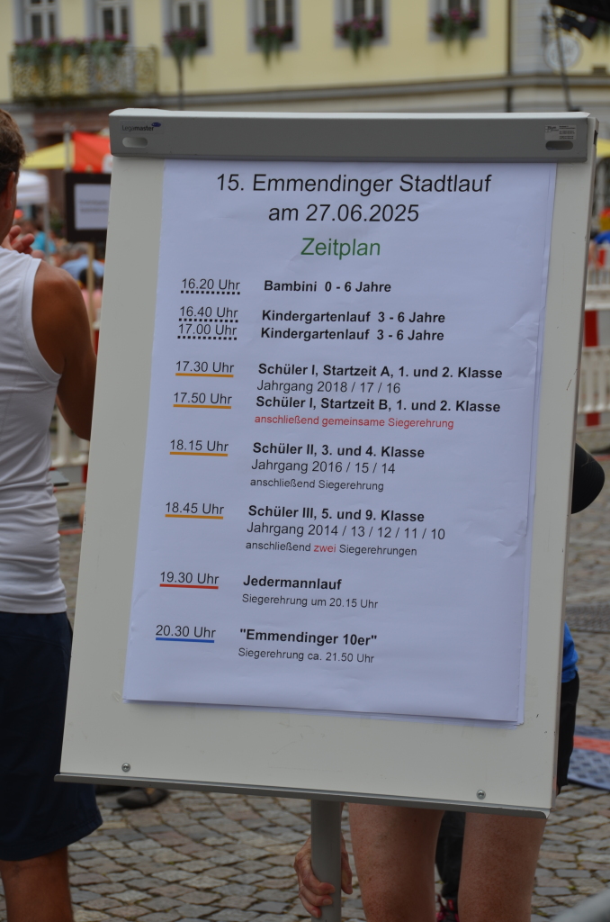 Der Zeitplan steht. Der Zeitplan steht.