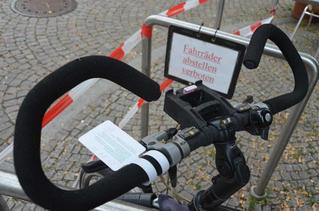 Fahrrad abstellen verboten Fahrrad abstellen verboten