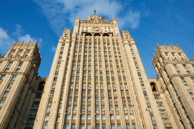 Das russische Au&szlig;enministerium, ...after vorsprechen musste. (Archivbild)  | Foto: Bernd Thissen/dpa