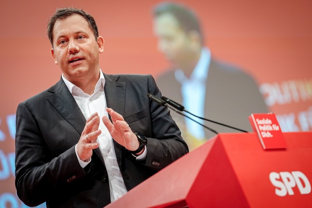 Parteichef Klingbeil setzte sich f&uum...n Antrag zum AfD-Verbotsverfahren ein.  | Foto: Kay Nietfeld/dpa