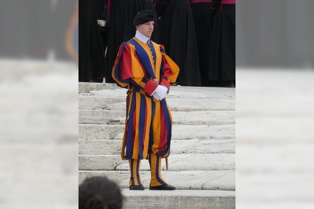 Jan Steinbeisser aus Jestetten hat Totenwache fr Papst Franziskus in Rom gehalten