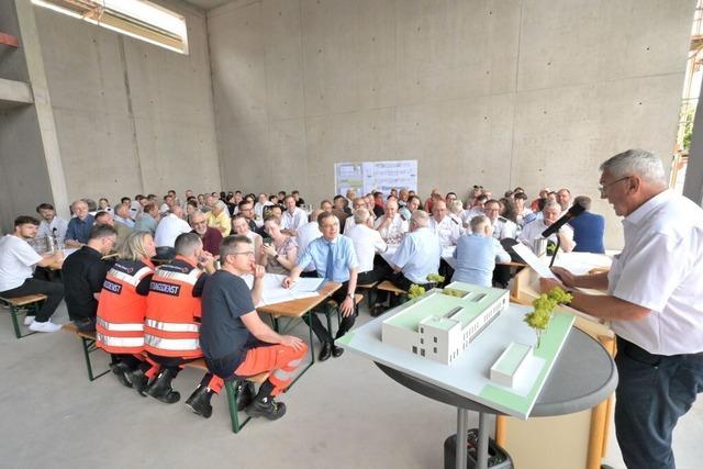Richtfest fr neues Rettungszentrum im Gewerbegebiet Malterdingen