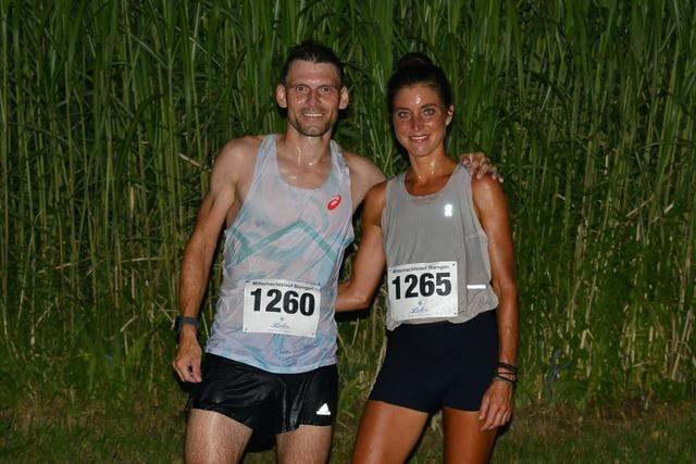 Wagner und Schaffrik beim Mitternachtslauf flott unterwegs