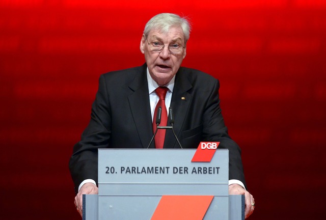 Der Deutsche Gewerkschaftsbund meldet ...sitzenden Michael Sommer. (Archivbild)  | Foto: Rainer Jensen/dpa