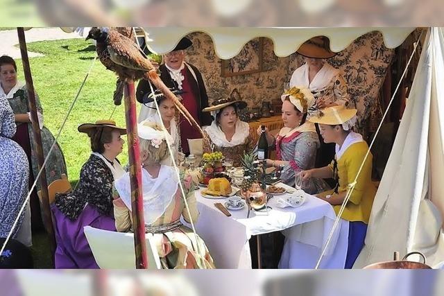 Am Samstag und Sonntag,5. und 6.Juli, entfhren verschiedene Living Historiy Gruppen rund um den Kur-und Schlosspark Badenweiler und die Rmische Badruine in die Vergangenheit.