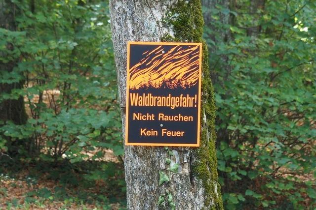 Feuer im Wald sind im gesamten Landkreis Waldshut verboten