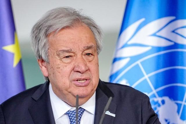 Newsblog: UN-Generalsekretr sagt Ukraine bei Wiederaufbau Untersttzung zu