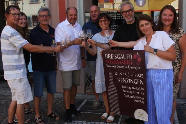 Kenzingen im Zeichen des regionalen Weins: Der Breisgauer Weinmarkt feiert Premiere