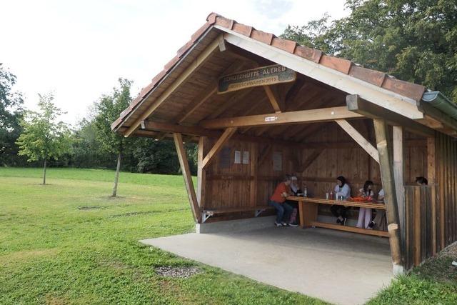 Der Grillplatz  Altreb in Nordschwaben besticht durch herrliche Aussicht