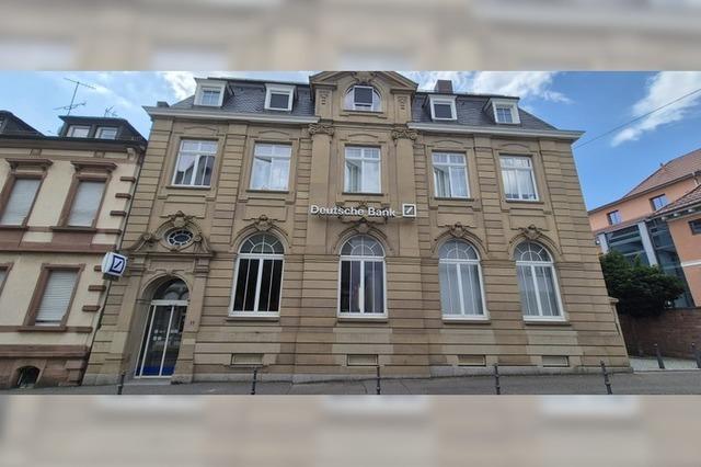 Die Deutsche Bank schliet  ihre Filiale in Lahr und bietet nur noch Beratung an