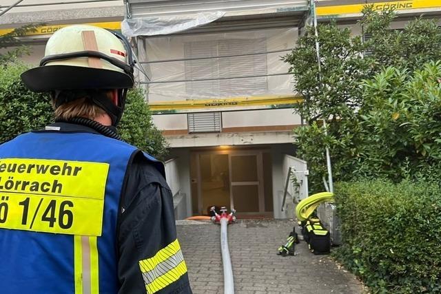 Warn-App meldet Rauchalarm fr Lrrach, der Brand ist bereits gelscht