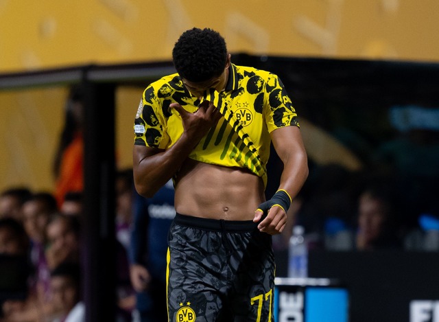 Jobe Bellingham fehlt Borussia Dortmun...weiten Gelben Karte gegen Real Madrid.  | Foto: Sven Hoppe/dpa