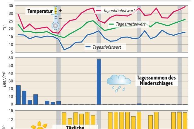 Wetterstation Ettenheimmnster meldet zweitwrmsten Juni seit 34 Jahren