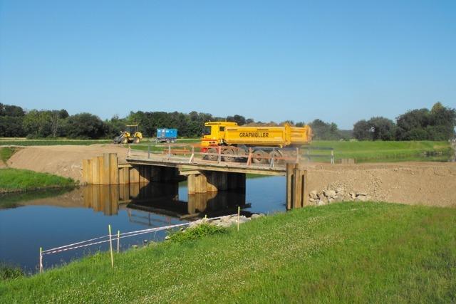 Bauarbeiten an der Elz strken Hochwasserschutz fr Denzlingen, Sexau und Kollmarsreute