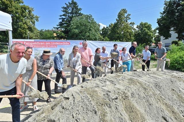 Am Lindenwldle in Freiburg wird jetzt gebaut