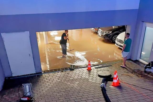 Das Unwetter ber Endingen machte viel Arbeit