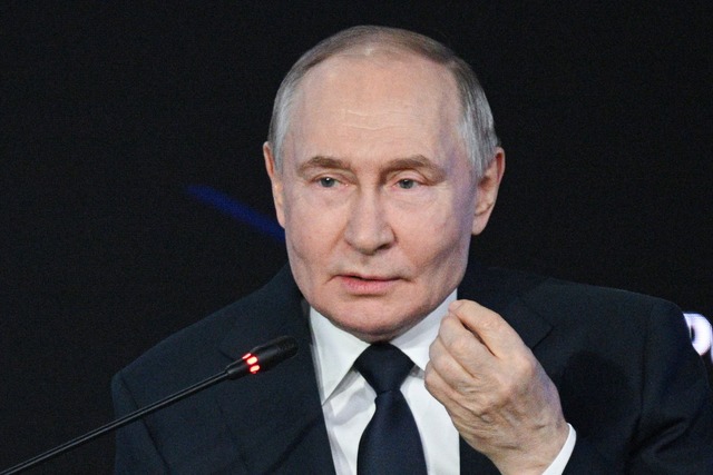 Putin telefonierte mit Trump.  | Foto: Ramil Sitdikov/Pool Sputnik Kremlin/AP/dpa