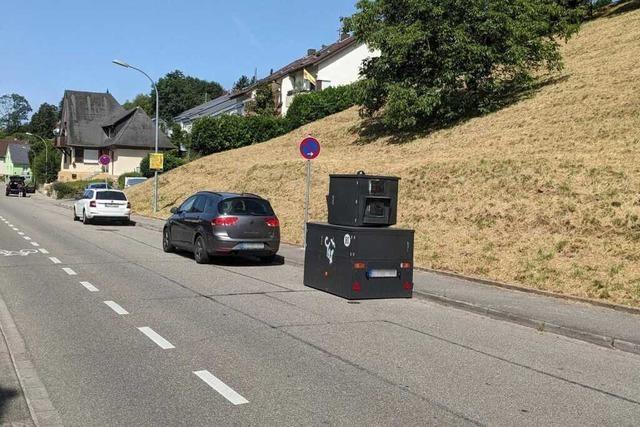 In Inzlingen steht ein Blitzer im Halteverbot – aus Versehen