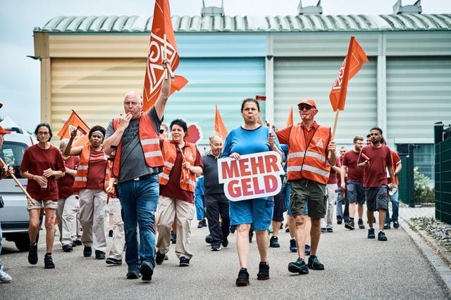 Erneuter Warnstreik bei Mewa in Meienheim