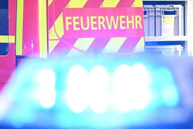 In Wintersweiler brennt ein Carport