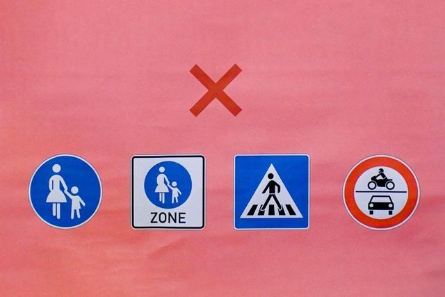 Die Stadt Lahr will mit Plakaten und Kontrollen Fugnger vor rcksichtslosen E-Scooter-Fahrern schtzen
