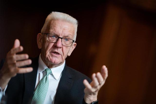 Baden-Wrttembergs Ministerprsident Winfried Kretschmann:  "Wir sind von Fragezeichen umgeben"