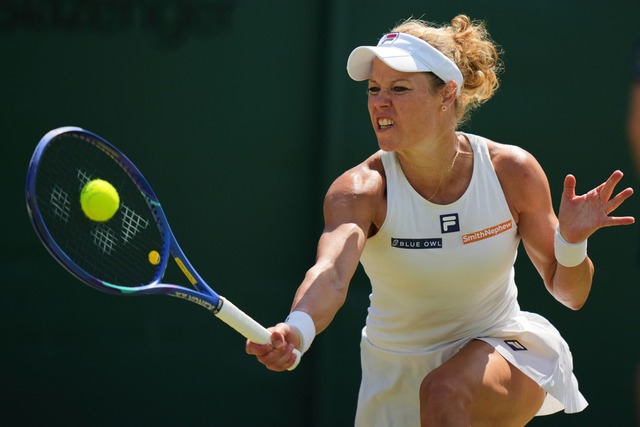 Laura Siegemund erreicht erstmals das Achtelfinale in Wimbledon.  | Foto: Alastair Grant/AP/dpa