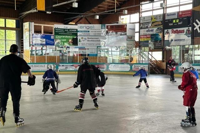 So trainiert der Eishockeynachwuchs des EHC Herrischried im Sommer – ohne Eis