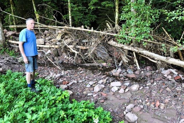 Die Idylle am Bach birgt fr die Hammerschmiede im Bleichtal ein stndiges Risiko