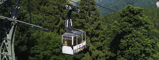 Mit der Seilbahn geht&#39;s morgens hoch auf den Schauinsland zur Bergstation.   | Foto: Lisa Petrich