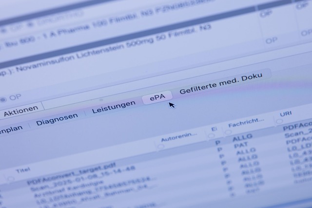 Patienten k&ouml;nnen ihre E-Akte in P...e selbst hineinzuschauen. (Archivbild)  | Foto: Rolf Vennenbernd/dpa-Pool/dpa
