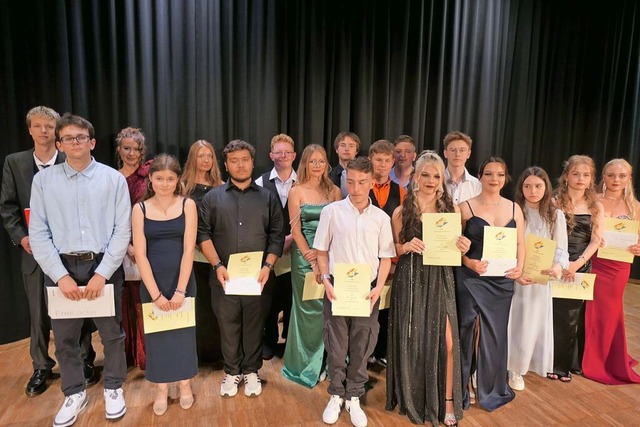 Die Preistrger der Hebelschule lieen sich feiern.  | Foto: Heidrun Simoneit